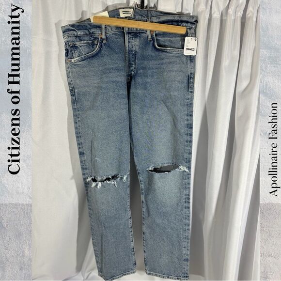 CITIZENS OF HUMANITY EMERSON SLIM FIT BOYFRIEND DENIM JEANS IN FREEPORT 30 NWT - Picture 3 of 9